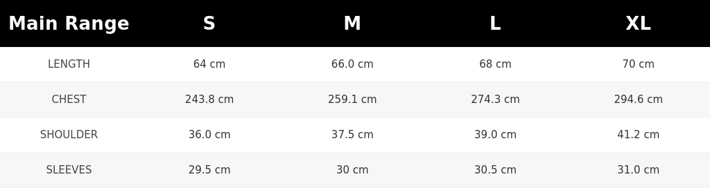 SIZE GUIDE