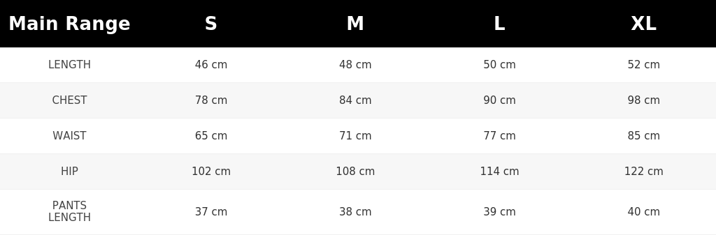 SIZE GUIDE