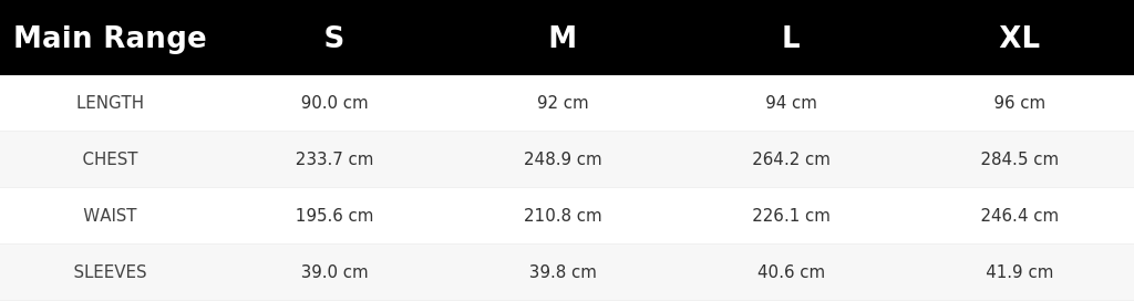 SIZE GUIDE