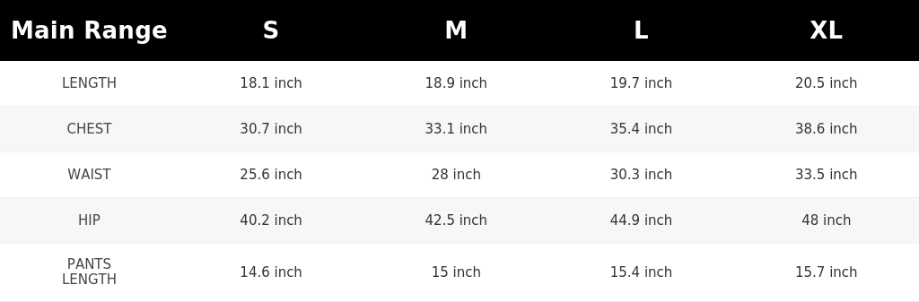 SIZE GUIDE