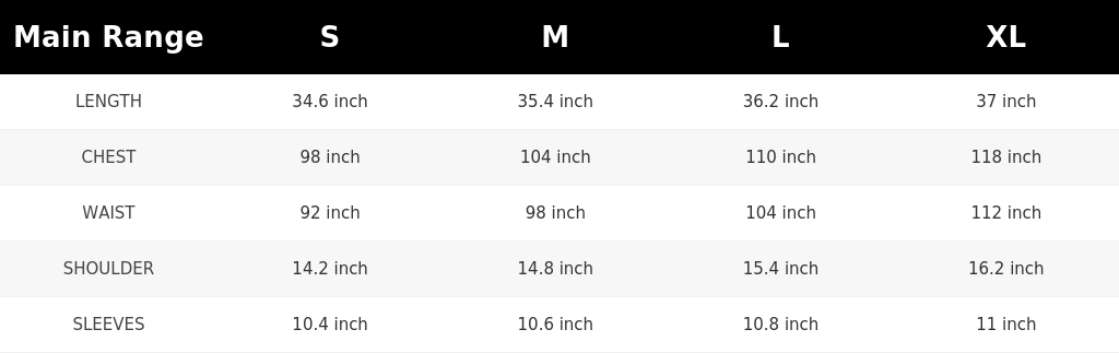 SIZE GUIDE