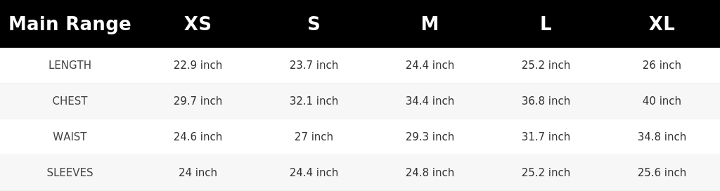 SIZE GUIDE