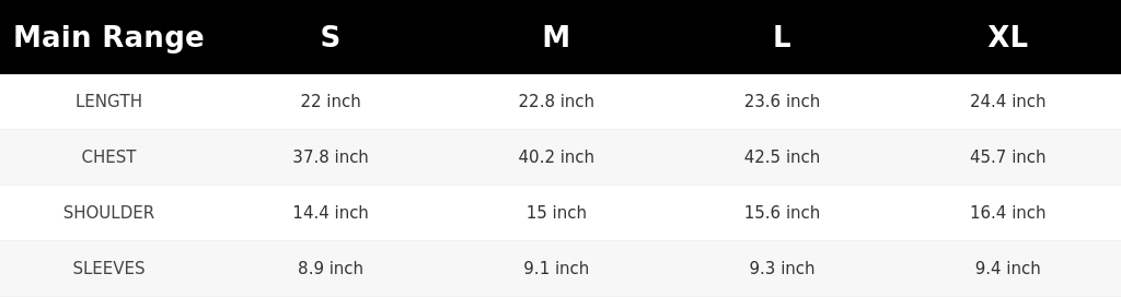 SIZE GUIDE