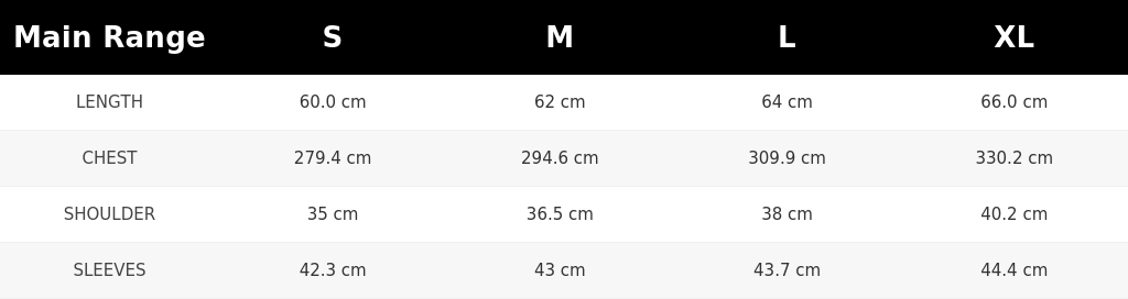 SIZE GUIDE