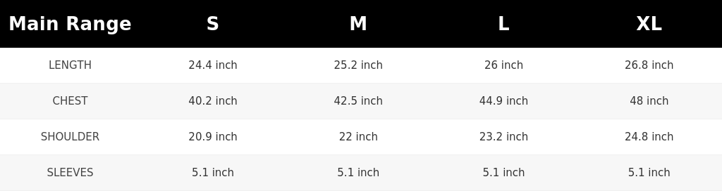 SIZE GUIDE