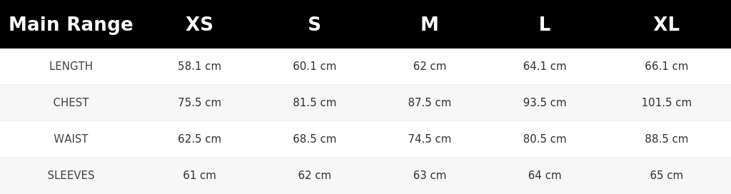 SIZE GUIDE