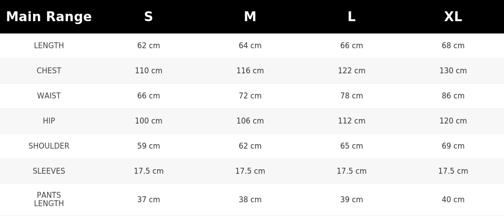 SIZE GUIDE