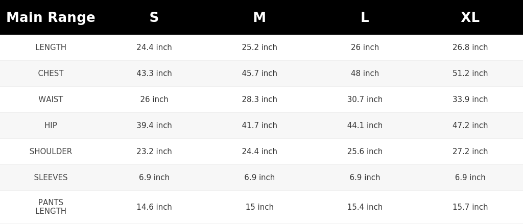 SIZE GUIDE