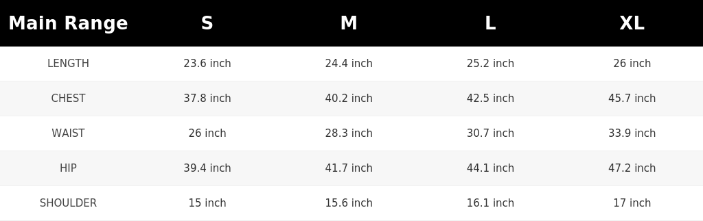 SIZE GUIDE