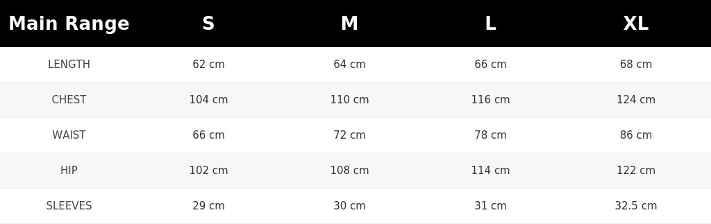 SIZE GUIDE