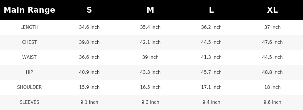 SIZE GUIDE