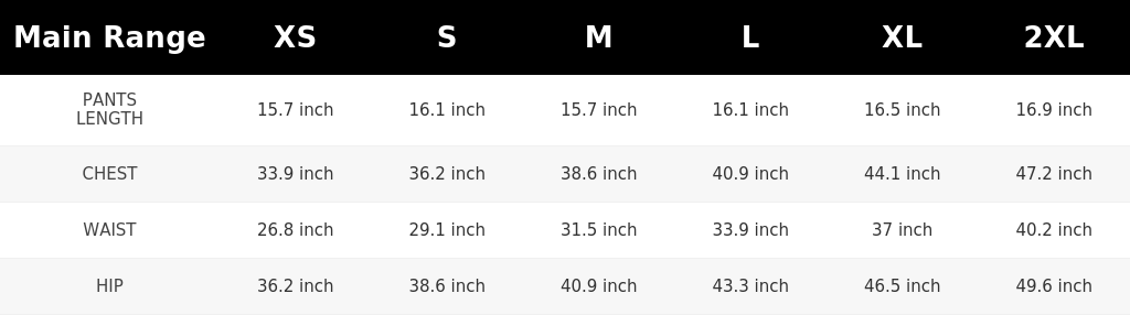 SIZE GUIDE