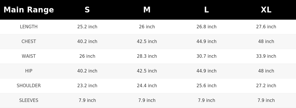 SIZE GUIDE