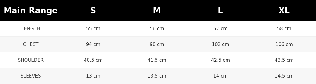 SIZE GUIDE