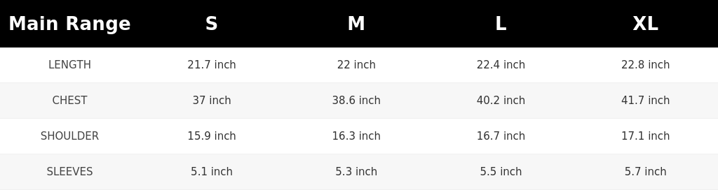 SIZE GUIDE