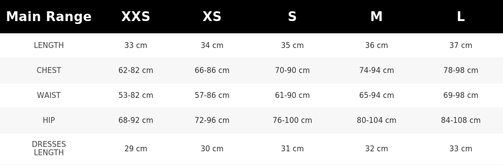 SIZE GUIDE
