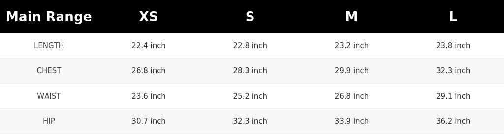 SIZE GUIDE