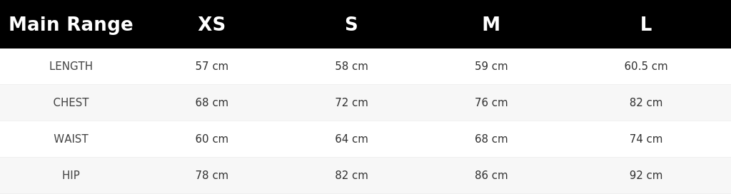 SIZE GUIDE