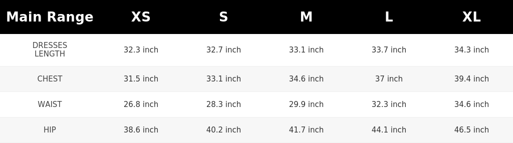 SIZE GUIDE