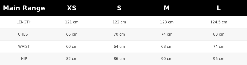 SIZE GUIDE