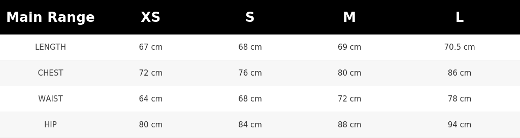 SIZE GUIDE