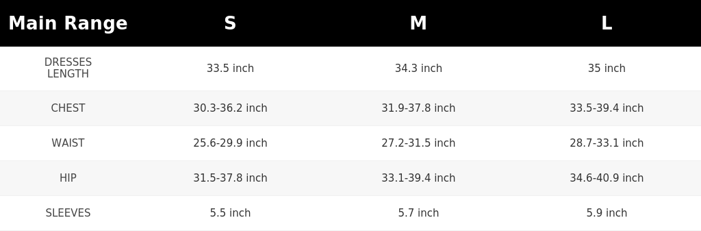SIZE GUIDE