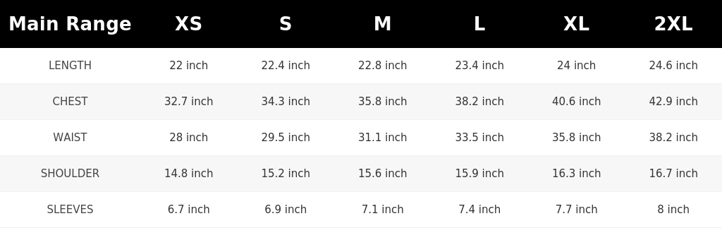 SIZE GUIDE