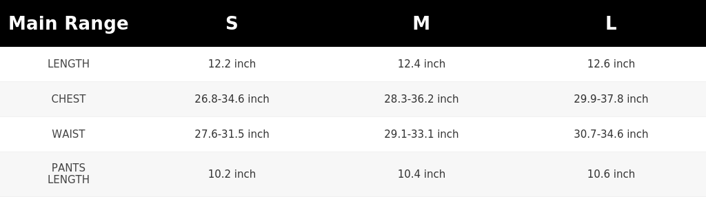 SIZE GUIDE
