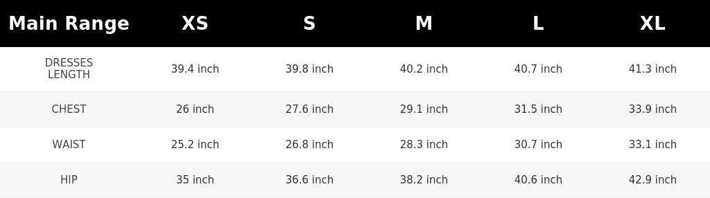 SIZE GUIDE