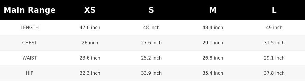 SIZE GUIDE