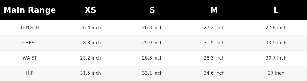 SIZE GUIDE