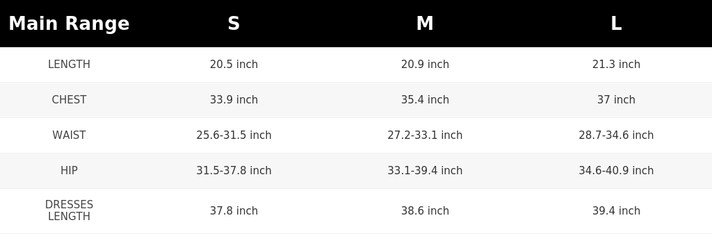 SIZE GUIDE
