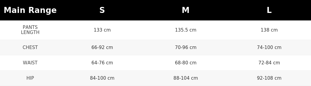 SIZE GUIDE