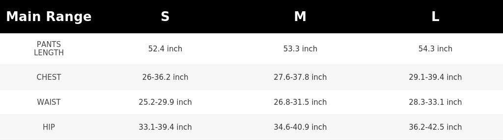 SIZE GUIDE