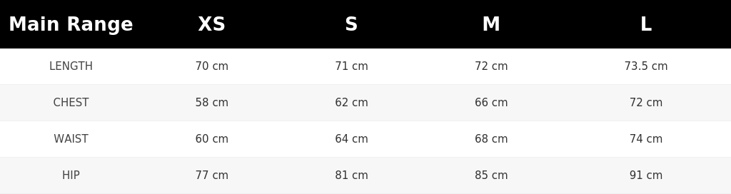 SIZE GUIDE