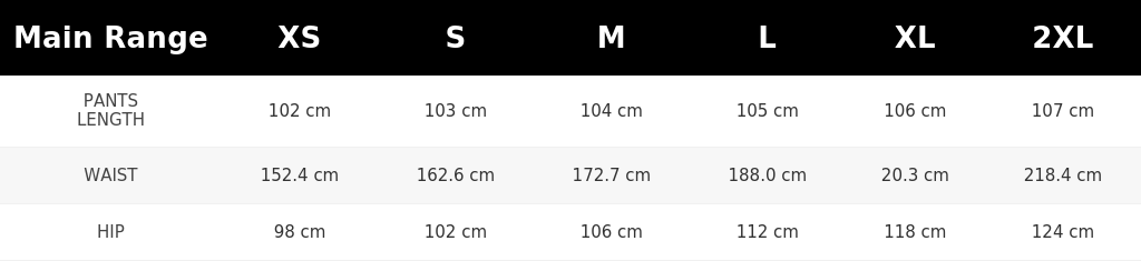 SIZE GUIDE