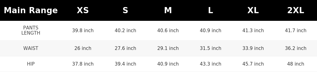 SIZE GUIDE