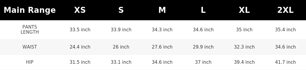 SIZE GUIDE