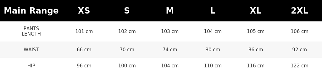 SIZE GUIDE