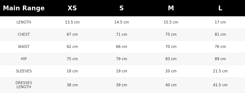 SIZE GUIDE