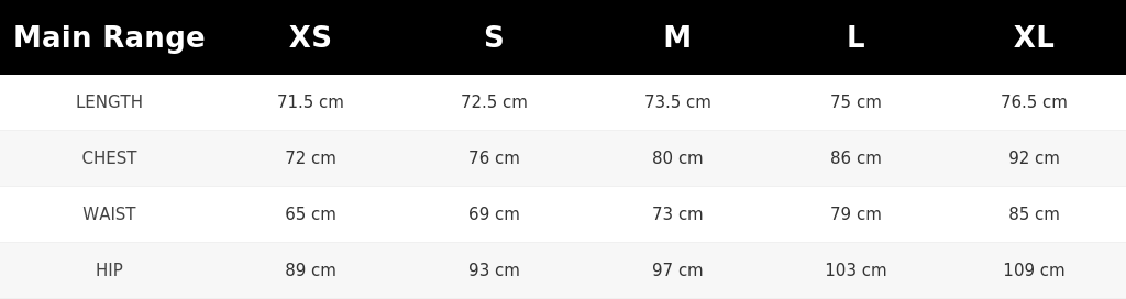 SIZE GUIDE