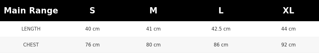 SIZE GUIDE