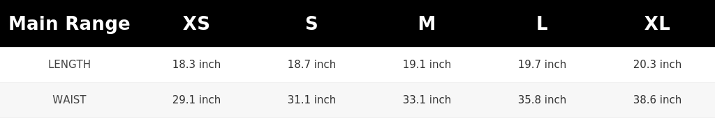 SIZE GUIDE
