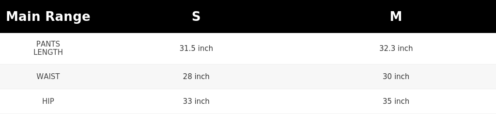 SIZE GUIDE