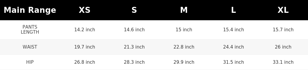 SIZE GUIDE