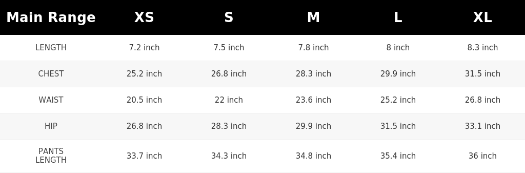 SIZE GUIDE