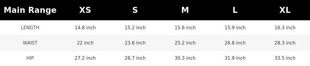 SIZE GUIDE