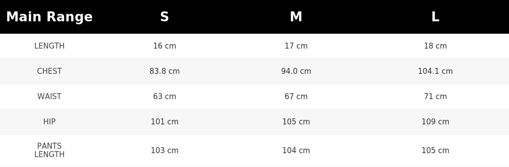 SIZE GUIDE