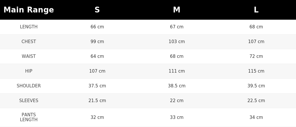 SIZE GUIDE