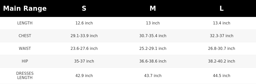 SIZE GUIDE